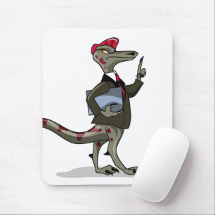 Tapis De Souris Un Greffier De Caricature Iguanodon.
