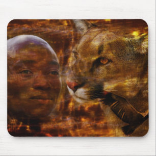Tapis De Souris Un guerrier courageux en Afrique du Sud