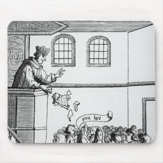 Tapis De Souris Un jésuite prêchant contre notre bible (Devant)