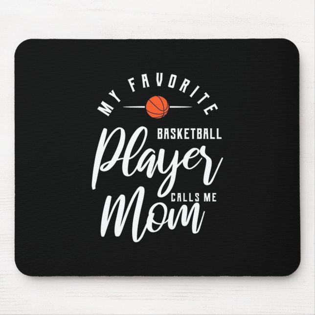 Tapis De Souris Un Joueur De Basket M'Appelle Maman (Devant)