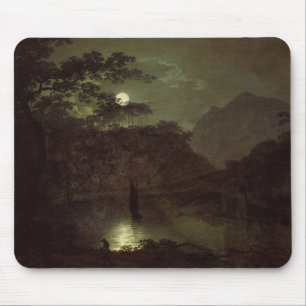 Tapis De Souris Un lac par le clair de lune, c.1780-82 (huile sur