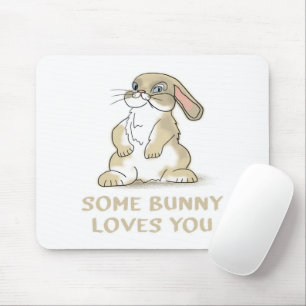 Tapis De Souris Un Lapin T'Aime  Cadeaux de lapin
