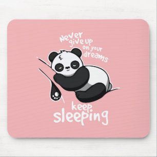 TAPIS DE SOURIS UN PANDA DE SOMMEIL MORT