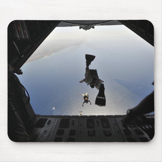Tapis De Souris Un parachutiste de l'armée de l'air américaine sau (Devant)
