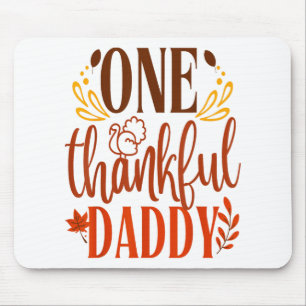 Tapis De Souris Un Père de grâce Thanksgiving Day Family Matchin