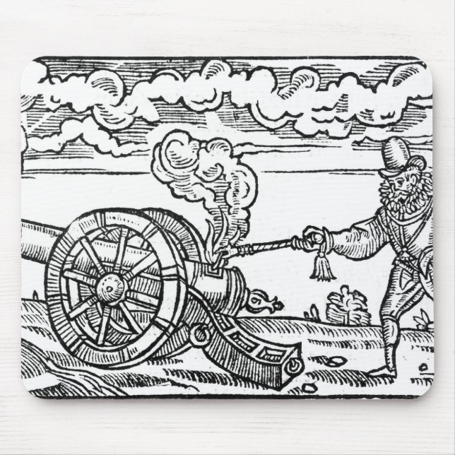 Tapis De Souris Un Pikeman allumant un canon (Devant)