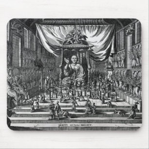 Tapis De Souris Un temple bouddhiste, une illustration