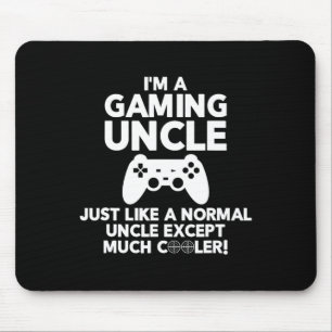 Tapis De Souris Uncle Gamer Funny Jeu Vidéo de jeu Shirts