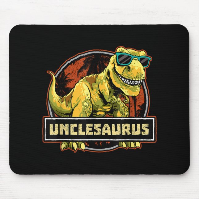 Tapis De Souris Unclesaurus T rex Uncle Saurus Dinosaur (Devant)