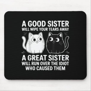 Tapis De Souris Une Bonne Soeur Va Essuyer Vos Larmes Drôle Chats 