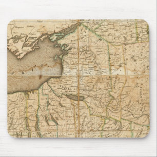 Tapis De Souris Une carte de l'état de New York
