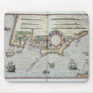Tapis De Souris Une carte du littoral de la Bretagne, 1588