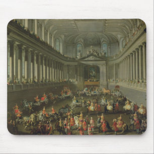 Tapis De Souris Une cavalcade dans l'école d'équitation d'hiver