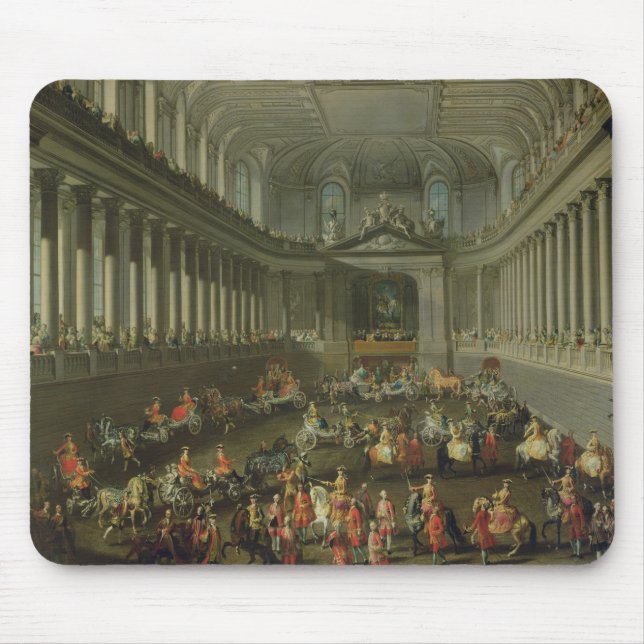 Tapis De Souris Une cavalcade dans l'école d'équitation d'hiver (Devant)