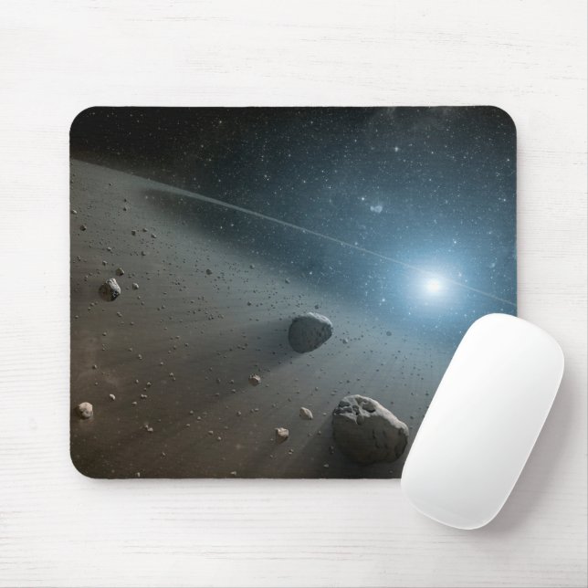 Tapis De Souris Une Ceinture Astéroïde Autour De L'Étoile Lumineus (Avec souris)