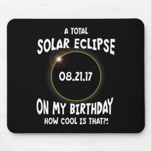 Tapis De Souris Une Éclipse Solaire Totale À Mon Anniversaire Comm