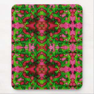 Tapis De Souris Une étude en rose et vert