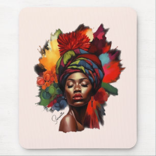 Tapis De Souris Une femme afro-américaine capable