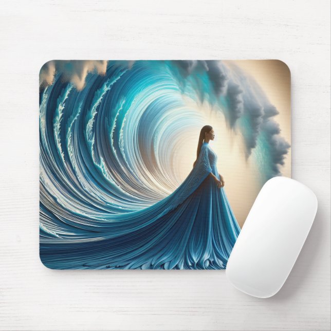Tapis De Souris Une Femme Asiatique À La Gaine (Avec souris)