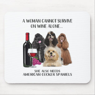 Tapis De Souris Une Femme Ne Peut Survivre Seul Au Vin Er S