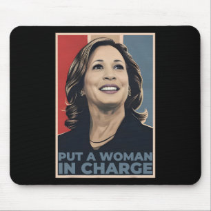 Tapis De Souris Une Femme Responsable De Kamala Harris Femme Prési