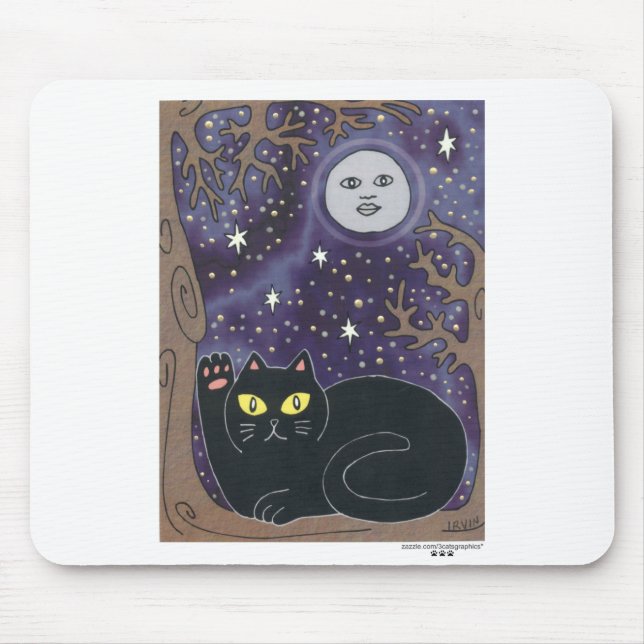 Tapis De Souris Une fois dans une lune bleue chanceuse (Devant)