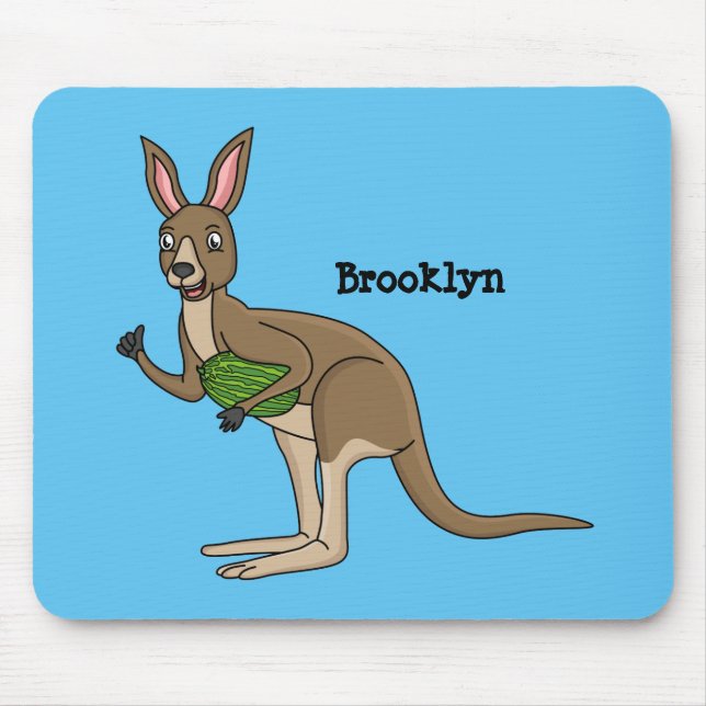 Tapis De Souris Une jolie illustration de kangourou australien (Devant)