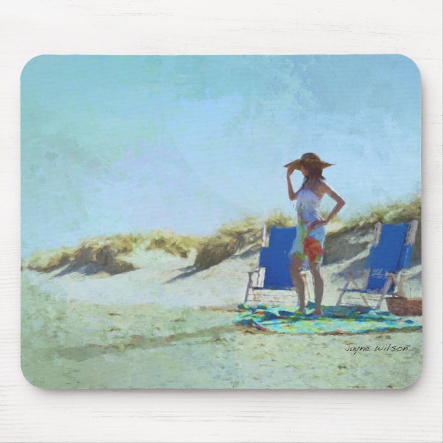 Tapis De Souris Une journée au Beach Mouse Pad (Devant)
