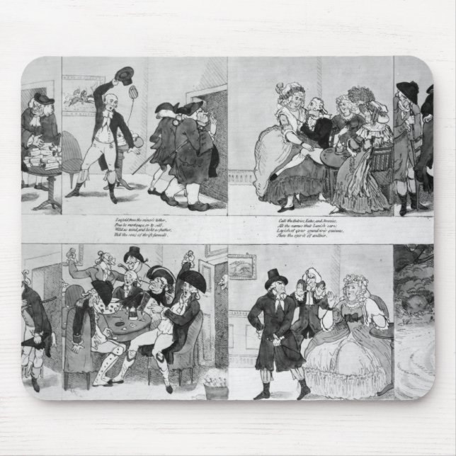 Tapis De Souris Une leçon pour des Spendthrifts par Dr. Johnson, (Devant)