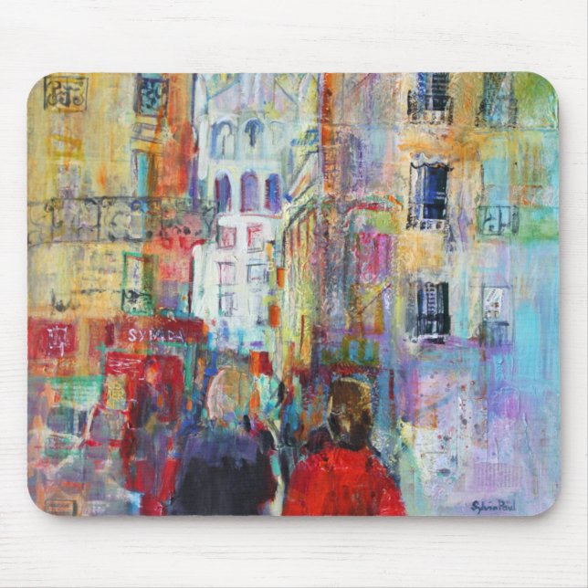 Tapis De Souris Une promenade de soirée à Sacre Coeur (Devant)