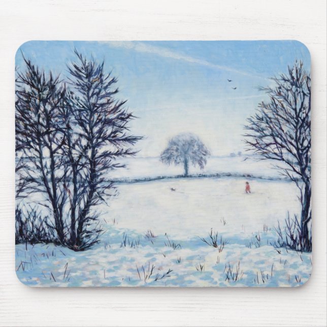 Tapis De Souris Une promenade d'hivers (Devant)
