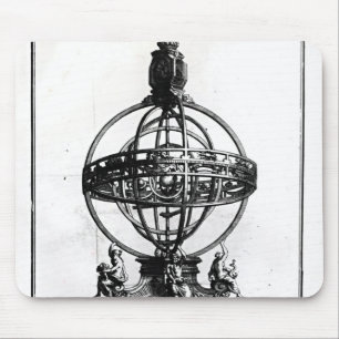 Tapis De Souris Une sphère armillaire du système Copernican
