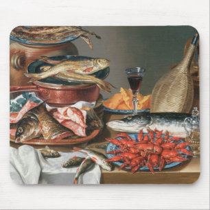 Tapis De Souris Une vie immobile des homards d'un poisson, de