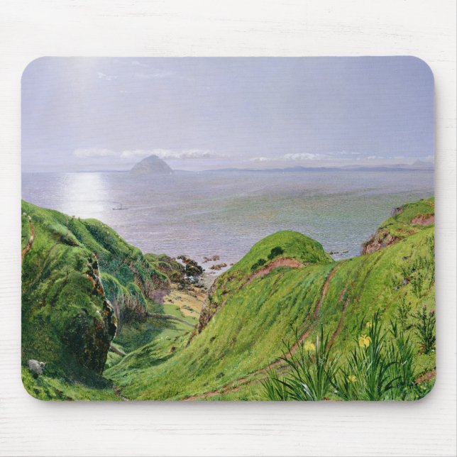Tapis De Souris Une vue d'Ailsa Craig et l'île d'Arran, 1860 (Devant)