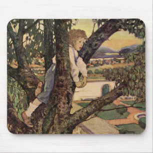 Tapis De Souris Une vue des arbres par Jessie Willcox Smith