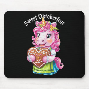 Tapis De Souris Unicorn allemand Drindl Funny Kids Sweet