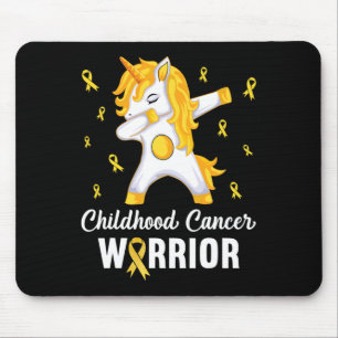 Tapis De Souris Unicorn Guerrier du cancer de l'enfance En Septemb