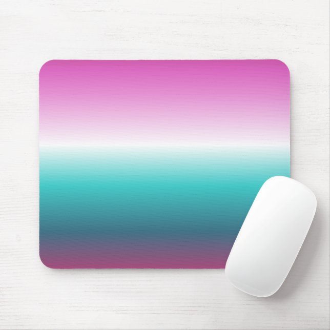 Tapis De Souris unicorn lavender turquoise ombre turquoise mermaid (Avec souris)