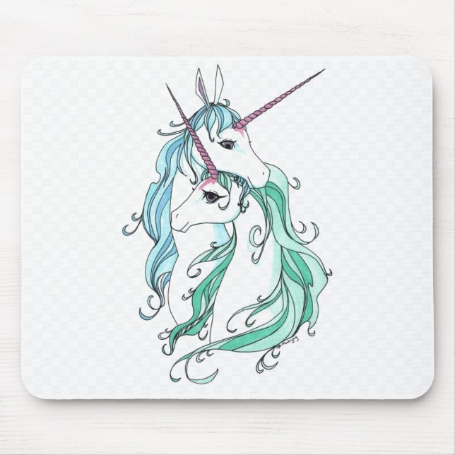 Tapis De Souris Unicorn Love (Devant)
