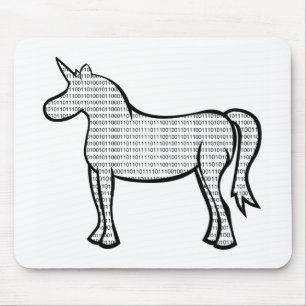 Tapis De Souris Unicorne binaire