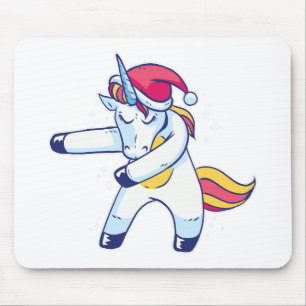 Tapis De Souris Unicorne de Noël
