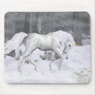 Tapis De Souris Unicorne d'hiver .. imaginaire art