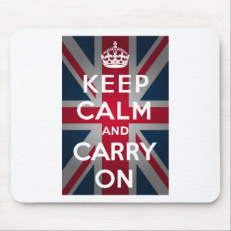 Tapis De Souris Union Jack gardent le calme et continuent