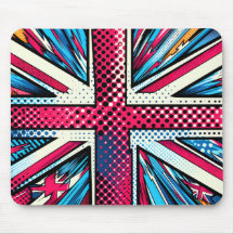 Tapis de souris Union Jack stylisé