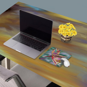 Tapis De Souris Unique Abstrait en marbre coloré Liquide Mousepad