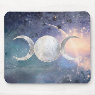 Tapis De Souris Univers Triple Lune Déesse Pierre de Lune Céleste
