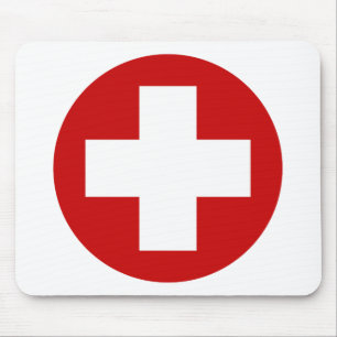 Tapis De Souris Urgence suisse Roundell de Croix-Rouge