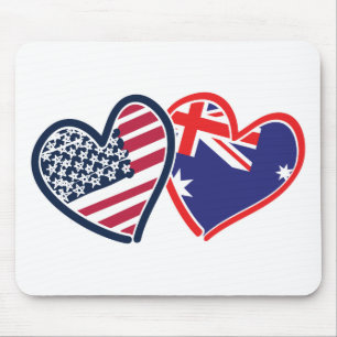 Tapis De Souris USA—Australie-Amour