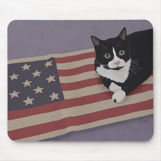 Tapis De Souris USA Cat (Devant)