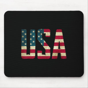 Tapis De Souris Usa Chemise Femmes Hommes Enfants Drapeau Américai